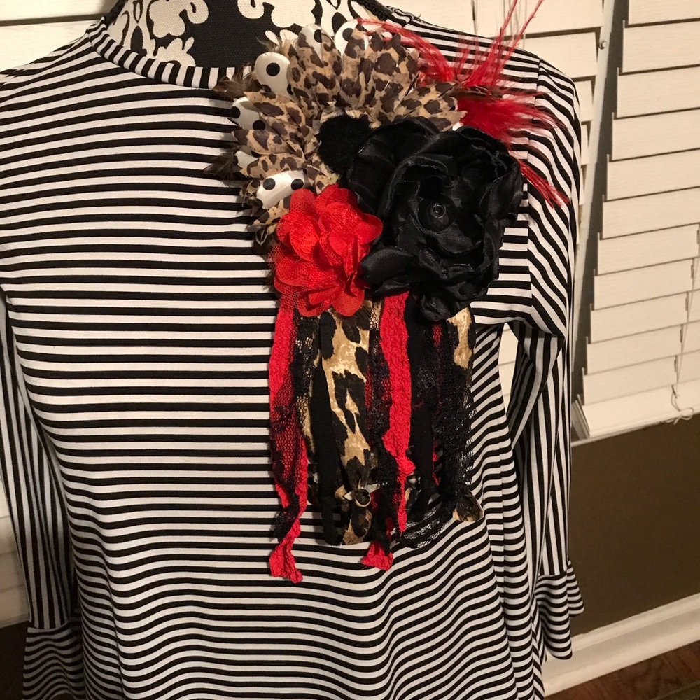 Upcycled Flower Pin